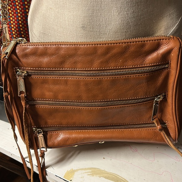 Rebecca Minkoff - Brown Leather Crossbody Bag - Picture 1 of 7